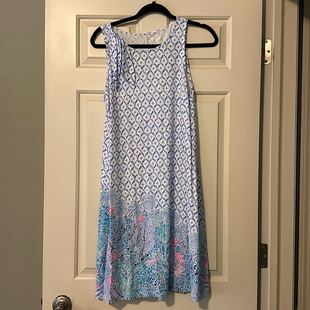 Lilly Pulitzer Luella Sleeveless Shift Swing Swing Sea La Vie Dress